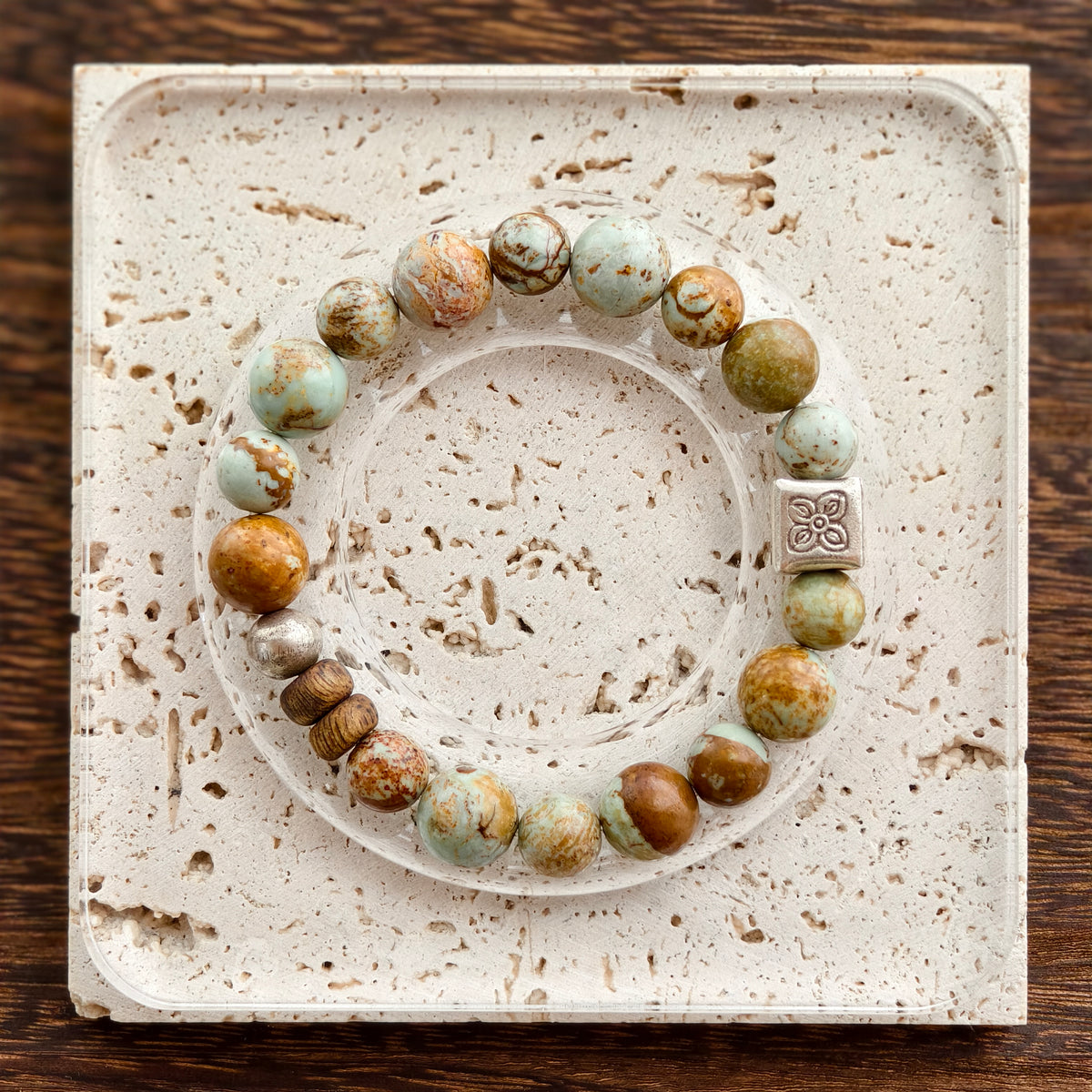 Whispering Canyon handmade picture jasper bracelet